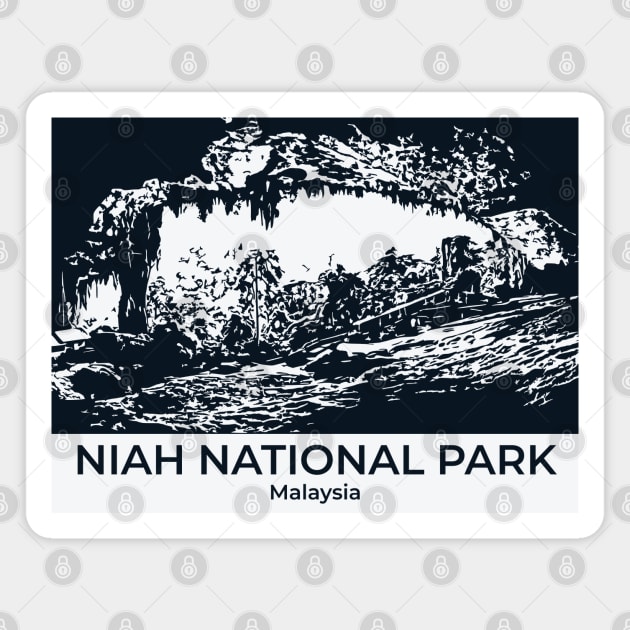 Niah National Park - Malaysia Magnet by Lakeric